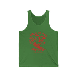 Red Beach Waves & Jeep Waves Unisex Tank Top