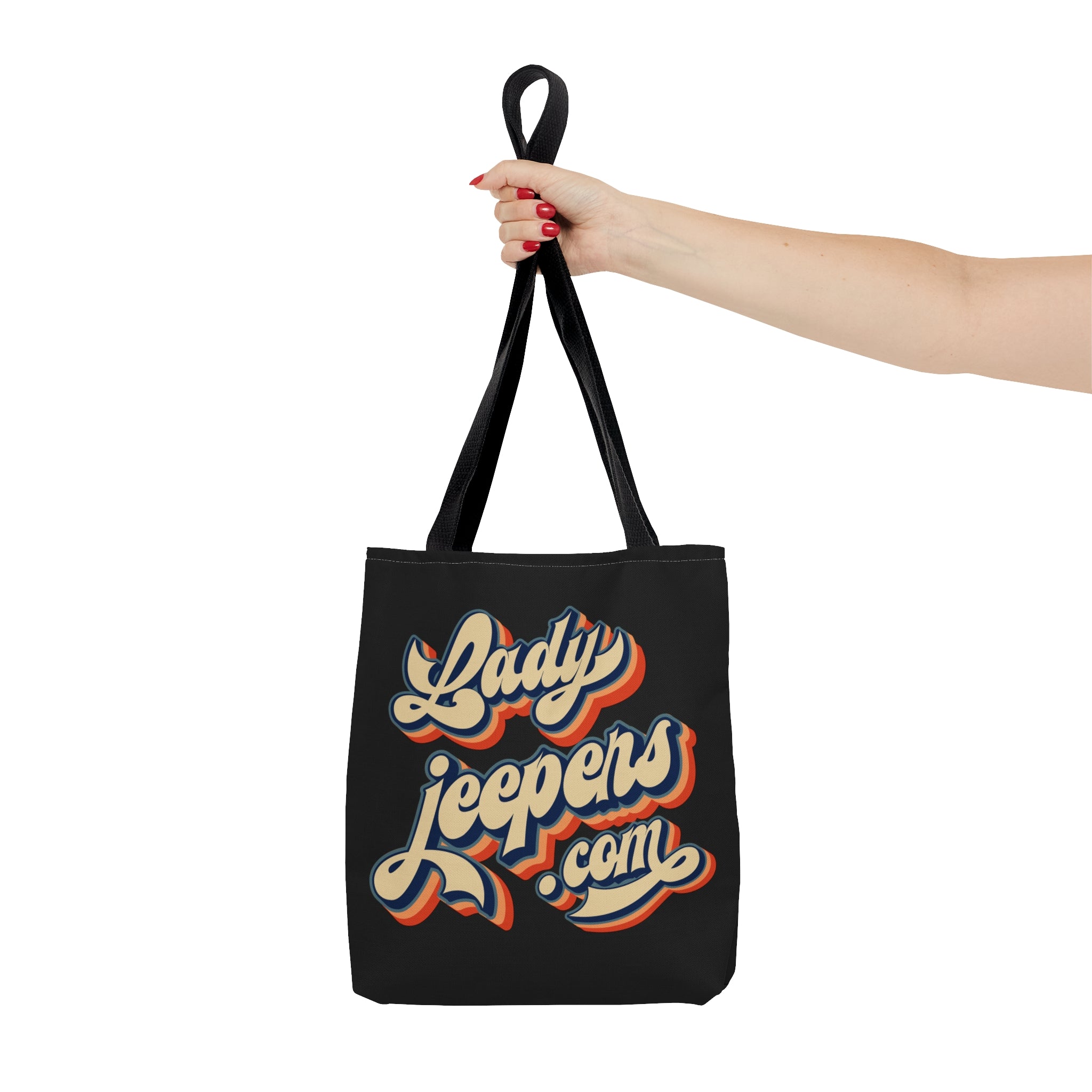 Retro LadyJeepers.com Tote Bag