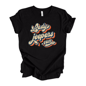 Retro LadyJeepers.com Short Sleeve T-Shirt