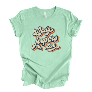 Retro LadyJeepers.com Short Sleeve T-Shirt