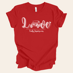 Load image into Gallery viewer, Valentine&#39;s Day Love Design T-shirt
