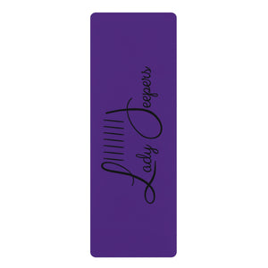 Purple Rubber Mat With Black Logo