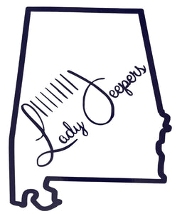Lady Jeepers.com State Decal