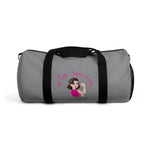 Load image into Gallery viewer, Pink Original Logo On Dark Grey Duffle Bag
