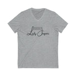 Load image into Gallery viewer, LadyJeepers.com Logo Short Sleeve V-Neck Tee
