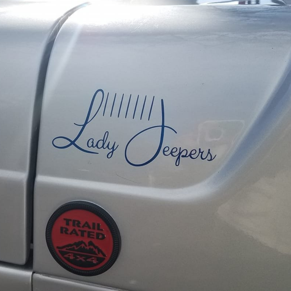 Lady Jeepers Logo Decal