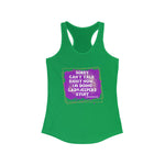 Load image into Gallery viewer, Sorry Can&#39;t Talk Right Now... I&#39;m Doing LadyJeepers Stuff Racerback Tank Top
