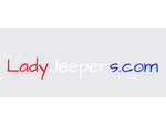 Load image into Gallery viewer, Red, white &amp; blue long LadyJeepers.com decal!
