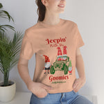 Load image into Gallery viewer, Jeepin&#39; With My Gnomies Holiday Short Sleeve T-Shirt
