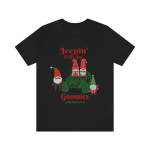 Jeepin' With My Gnomies Holiday Short Sleeve T-Shirt