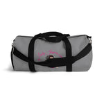 Load image into Gallery viewer, Pink Original Logo On Dark Grey Duffle Bag
