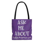 Load image into Gallery viewer, Ask me about Ladyjeepers.com Tote
