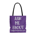 Load image into Gallery viewer, Ask me about Ladyjeepers.com Tote
